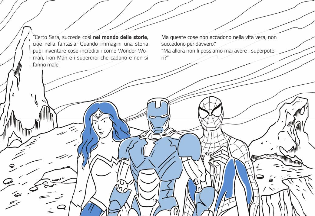 Pagina illustrata di Anche io ho i superpoteri?