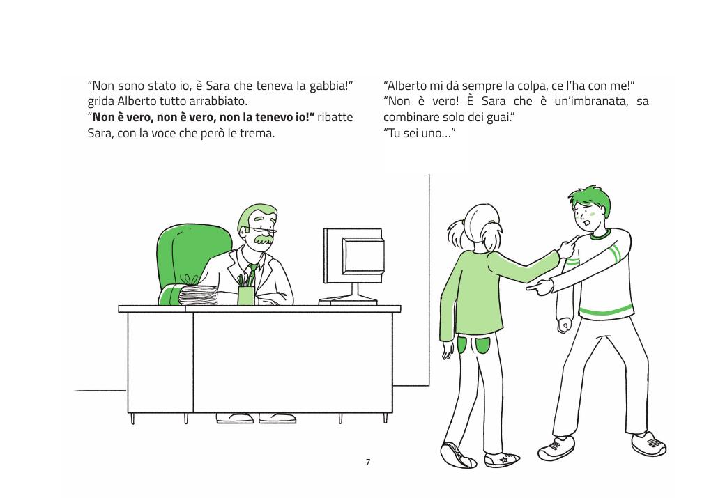Pagina illustrata del quaderno Vero o falso?